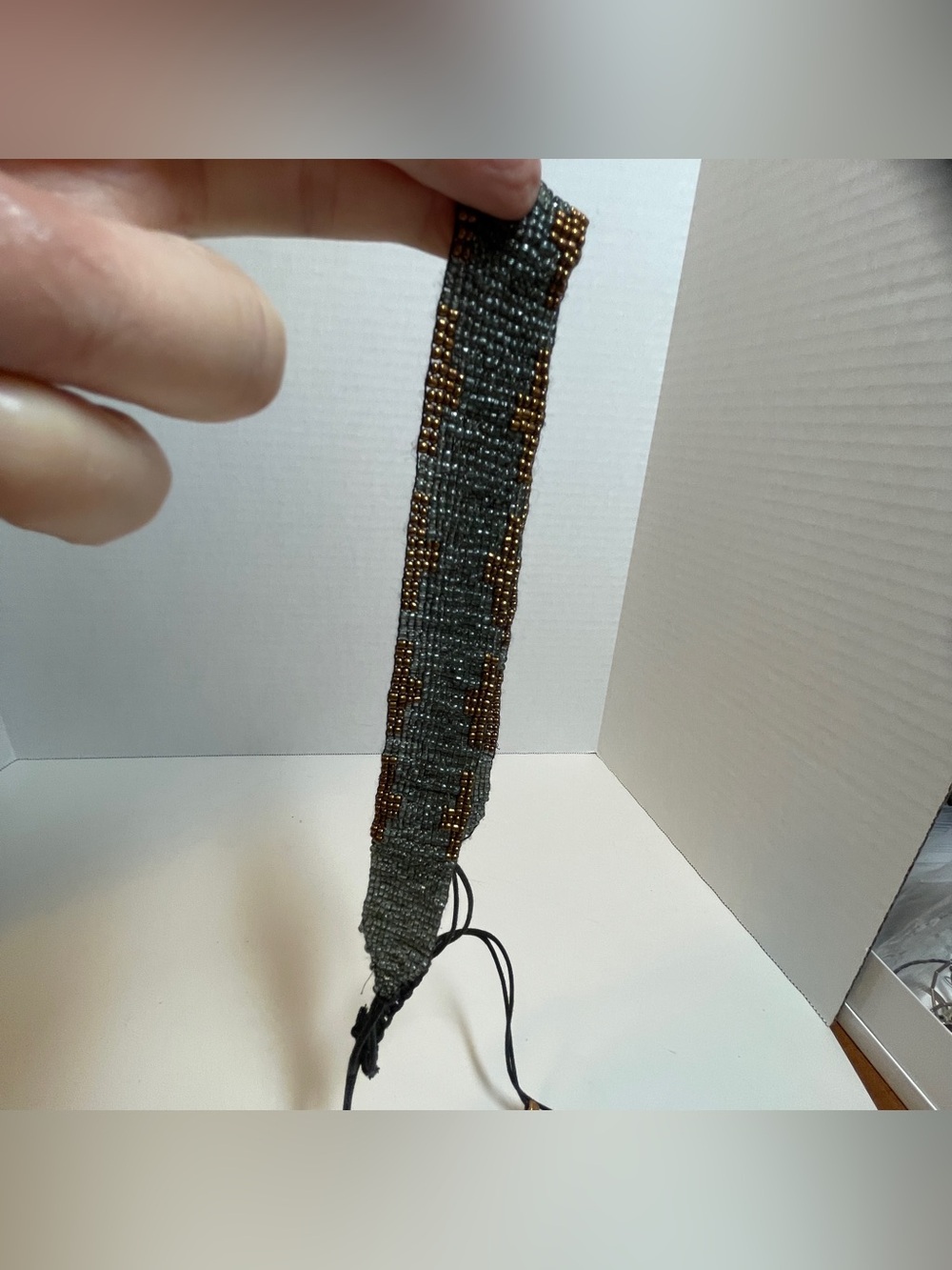 Pre-owned Boho Style Multi-strand Multi-color Seed Bead Necklace - Black Coppery - Picture 12 of 15